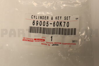 Toyota 6900560K70 CYLINDER & KEY SET