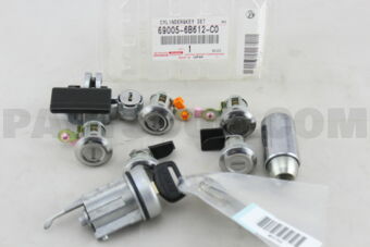 Toyota 690056B612C0 CYLINDER SET, LOCK