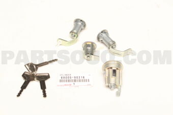 Toyota 6900590316 CYLINDER SET, LOCK
