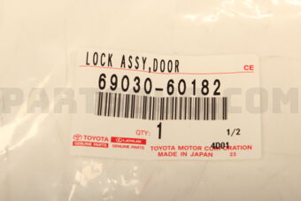 Toyota 6903060182 LOCK ASSY, FRONT DOOR, RH