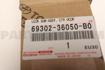 Toyota 6930236050B0 LOCK SUB-ASSY, CENTER DOOR INSIDE HANDLE