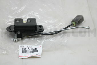 Toyota 6935060040 LOCK ASSY, BACK DOOR
