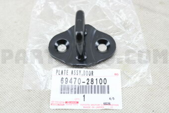 Toyota 6947028100 PLATE ASSY, SLIDE DOOR LOCK STRIKER