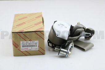 Toyota 7321036111E0 BELT ASSY, FRONT SEAT OUTER, RH/LH