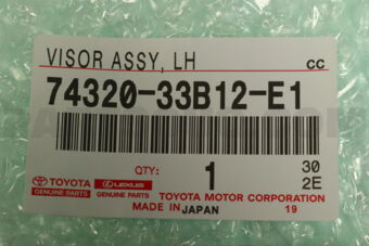 Toyota 7432033B12E1 VISOR ASSY, LH