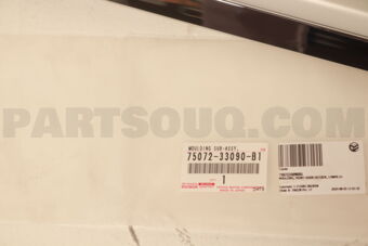 Toyota 7507233090B1 MOULDING, FRONT DOOR OUTSIDE, LOWER LH
