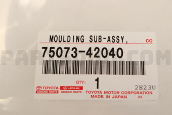 Toyota 7507342040 MOULDING SUB-ASSY