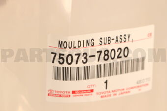 Toyota 7507378020 MOULDING SUB-ASSY