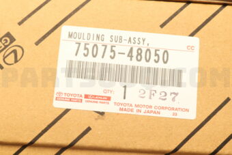 Toyota 7507548050 MOULDING SUB-ASSY, REAR DOOR, OUTSIDE RH