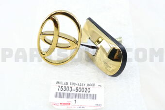 Toyota 7530360020 EMBLEM SUB-ASSY, HOOD