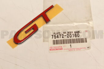 Toyota 7547220160 EMBLEM ASSY, FRONT FENDER