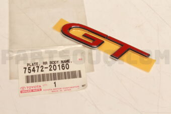 Toyota 7547220160 EMBLEM ASSY, FRONT FENDER