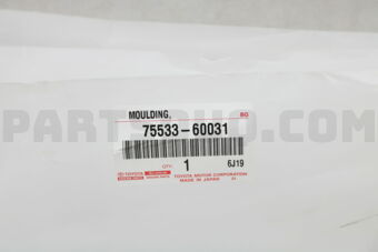 Toyota 7553360031 MOULDING, WINDSHIELD, OUTSIDE RH