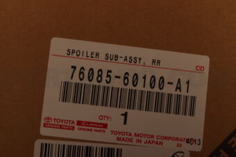 Toyota 7608560100A1 SPOILER SUB-ASSY, REAR