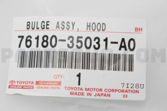 Toyota 7618035031A0 BULGE, HOOD