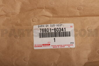 Toyota 7680160341 GARNISH SUB-ASSY