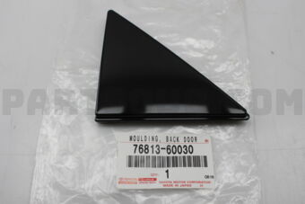 Toyota 7681360030 MOULDING, BACK DOOR OUTSIDE GARNISH, LOWER RH