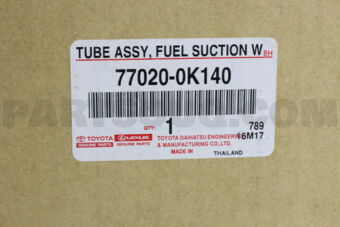 Toyota 770200K140 TUBE ASSY, FUEL SUCTION W/PUMP & GAGE