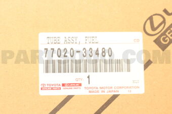 Toyota 7702033480 TUBE ASSY, FUEL