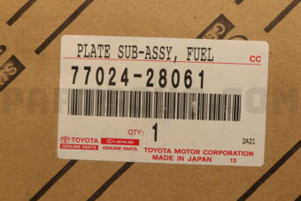 Toyota 7702428061 PLATE SUB-ASSY FUEL