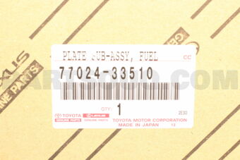 Toyota 7702433510 PLATE SUB-ASSY, FUEL