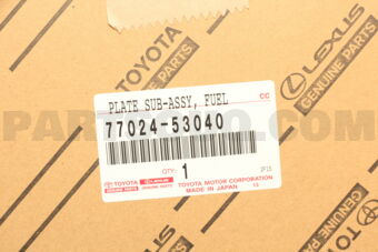 Toyota 7702453040 PLATE SUB-ASSY, FUEL SUCTION