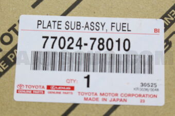 Toyota 7702478010 PLATE SUB-ASSY, FUEL SUCTION