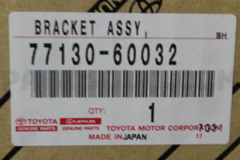 Toyota 7713060032 BRACKET ASSY, AUXILIARY FUEL TANK