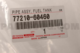 Toyota 7721060460 PIPE ASSY FUEL TANK