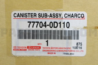 Toyota 777040D110 CANISTER SUB-ASSY, CHARCOAL