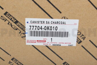 Toyota 777040K010 CANISTER ASSY, CHARCOAL