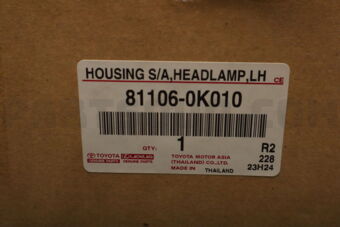Toyota 811060K010 HOUSING SUB-ASSY, HEADLAMP, LH