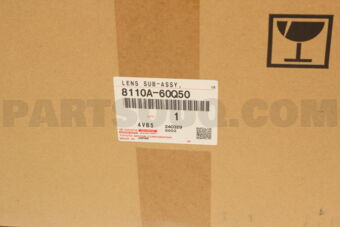 Toyota 8110A60Q50 LENS SUB-ASSY