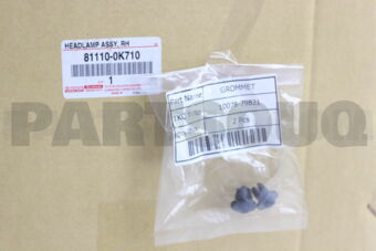 Toyota 811100K710 HEADLAMP ASSY, RH