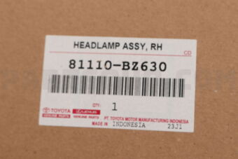 Toyota 81110BZ630 HEADLAMP ASSY, RH
