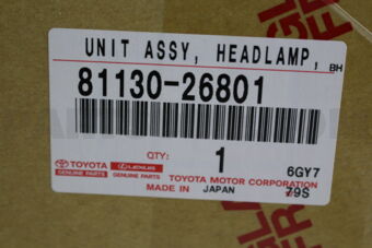 Toyota 8113026801 UNIT ASSY HEADLAMP