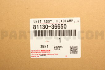 Toyota 8113036650 UNIT ASSY, HEADLAMP