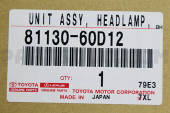 Toyota 8113060D12 UNIT ASSY, HEADLAMP, RH
