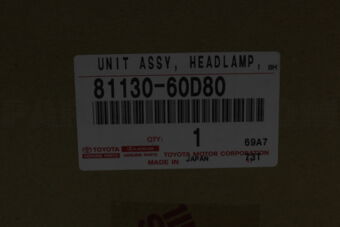 Toyota 8113060D80 UNIT ASSY, HEADLAMP, RH