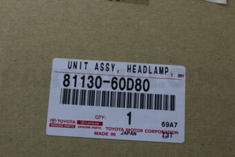 Toyota 8113060D80 UNIT ASSY, HEADLAMP, RH