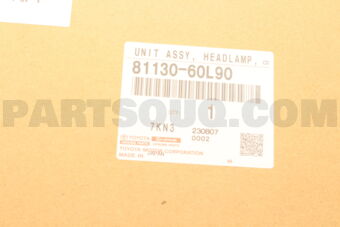 Toyota 8113060L90 UNIT ASSY HEADLAMP