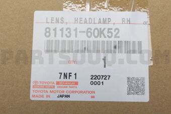 Toyota 8113160K52 LENS HEADLAMP RH