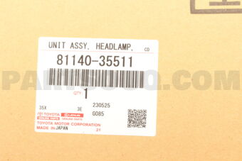 Toyota 8114035511 UNIT ASSY, HEADLAMP, RH