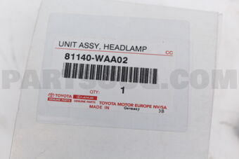 Toyota 81140WAA02 UNIT ASSY, HEADLAMP
