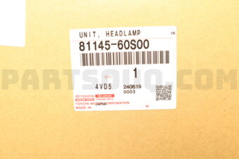 Toyota 8114560S00 UNIT, HEADLAMP