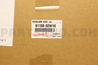 Toyota 8115002W10 HEADLAMP ASSY LH