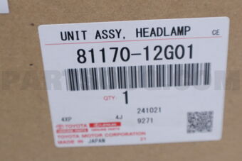 Toyota 8117012G01 UNIT ASSY HEADLAMP