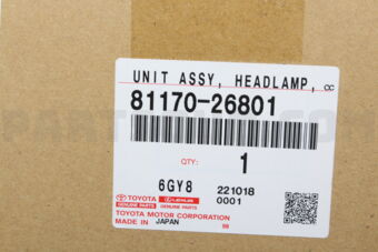 Toyota 8117026801 UNIT ASSY, HEADLAMP