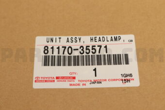 Toyota 8117035571 UNIT ASSY, HEADLAMP, LH