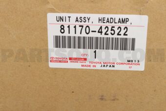 Toyota 8117042522 UNIT ASSY, HEADLAMP, LH